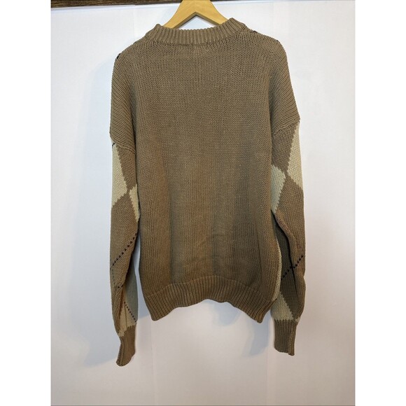 Structure Mens XL Vintage 90’s Sweater Cable Knit‎ Golf Preppy Country Club - Picture 7 of 10